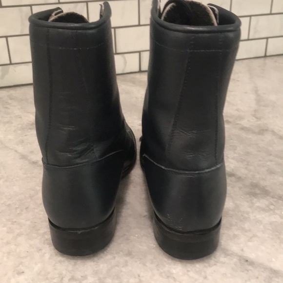 Justin Roper Boots Womens 5.5 B Blue Gray Western Diamond Cowgirl Rodeo Lace Up - Picture 4 of 9